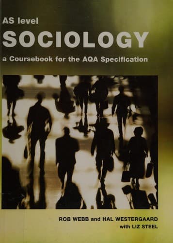 Tapa de AS level sociology