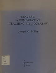 Tapa de Slavery, a comparative teaching bibliography