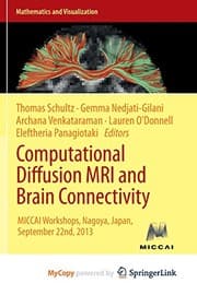 Tapa de Computational Diffusion MRI and Brain Connectivity