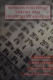 Tapa de Modern portfolio theory and investment analysis