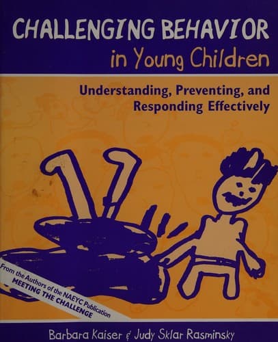 Tapa de Challenging behavior in young children