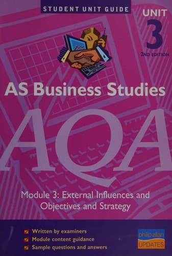 Tapa de AS Business Studies AQA
