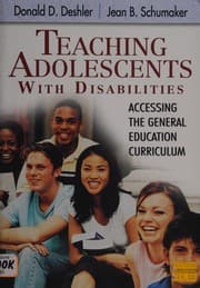 Tapa de Teaching adolescents with disabilities