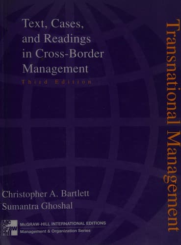 Tapa de Transnational management