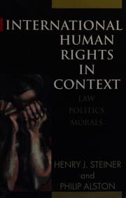 Tapa de International human rights in context