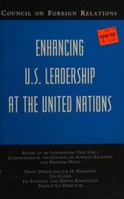 Tapa de Enhancing U.S. leadership at the United Nations