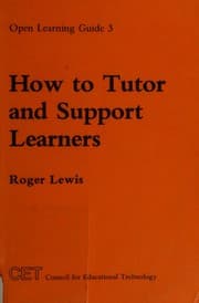 Tapa de How to tutor and support learners