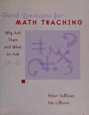 Tapa de Good questions for math teaching