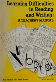 Tapa de Learning difficulties in reading and writing