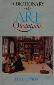 Tapa de A Dictionary of art quotations