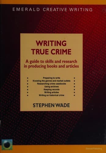 Tapa de Writing true crime
