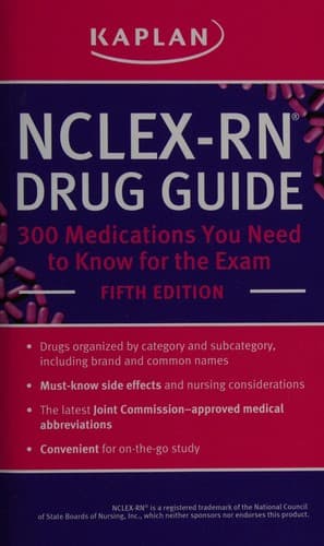 Tapa de NCLEX-RN drug guide