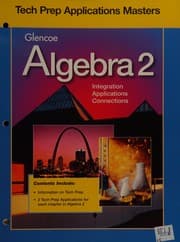 Tapa de Algebra 2 tech prep applications masters