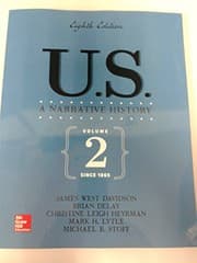 Tapa de U.S.NARRATIVE HISTORY,V.2