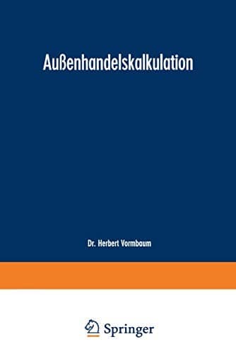 Tapa de Außenhandelskalkulation