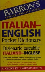 Tapa de Italian-English pocket dictionary=