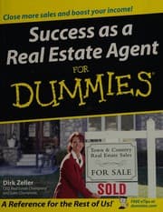 Tapa de Success as a real estate agent for dummies