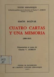 Tapa de Cuatro cartas y una memoria, 1804-1815