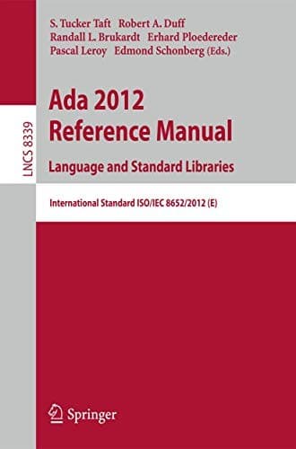 Tapa de Ada 2012 Reference Manual. Language and Standard Libraries