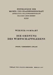 Tapa de Die Ordnung des Wirtschaftslebens