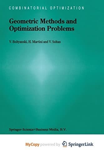 Tapa de Geometric Methods and Optimization Problems