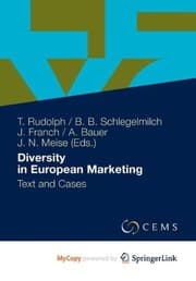 Tapa de Diversity in European Marketing