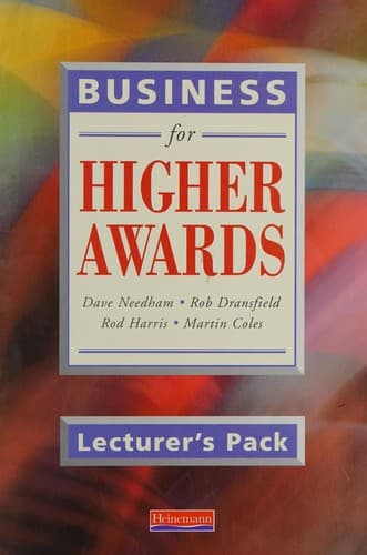 Tapa de Business for higher awards