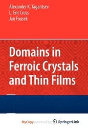 Tapa de Domains in Ferroic Crystals and Thin Films
