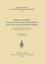 Tapa de Zweites Gutachten über den Stand der Schutzimpfung gegen die Spinale Kinderlähmung