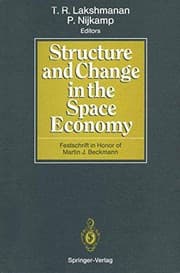 Tapa de Structure and Change in the Space Economy