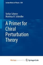 Tapa de A Primer for Chiral Perturbation Theory