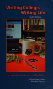 Tapa de Writing college, writing life