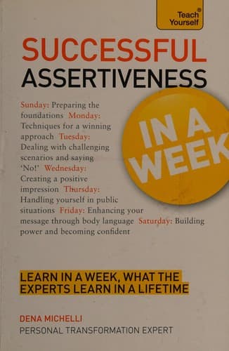 Tapa de Successful assertiveness in a week