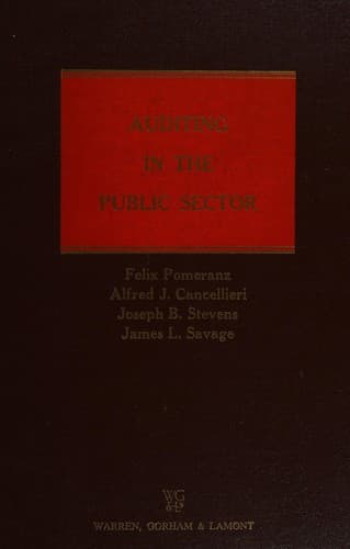 Tapa de Auditing in the public sector