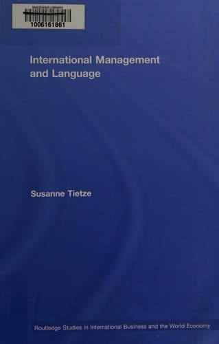 Tapa de International Management and Language