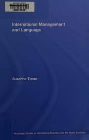 Tapa de International Management and Language