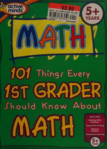 Tapa de 101 things every 1st grader should know about math
