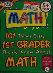 Tapa de 101 things every 1st grader should know about math