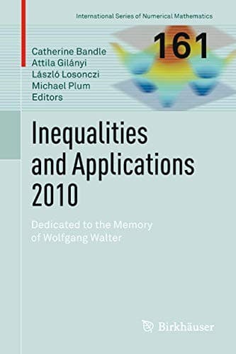 Tapa de Inequalities and Applications 2010