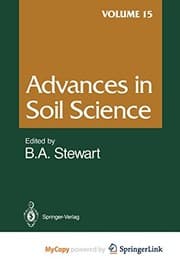 Tapa de Advances in Soil Science