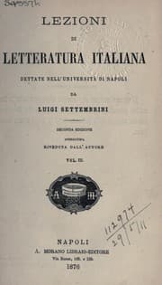 Tapa de Lezioni de litteratura italiana
