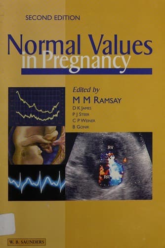 Tapa de Normal values in pregnancy