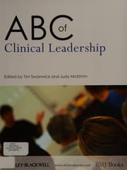 Tapa de ABC of clinical leadership
