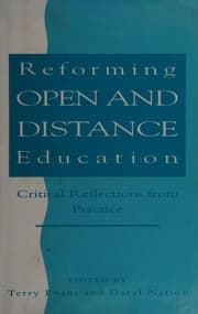 Tapa de Reforming open and distance education