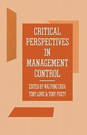 Tapa de Critical Perspectives in Management Control