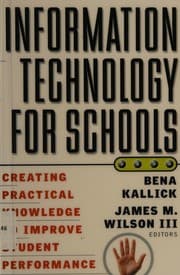 Tapa de Information technology for schools