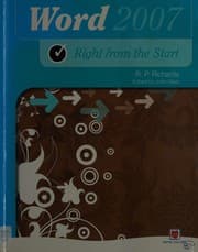 Tapa de Right from the Start Word
