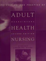 Tapa de Student learning guide for Principles and practice of adult health nursing