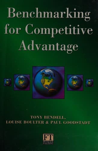 Tapa de Benchmarking for competitive advantage