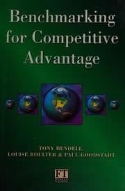 Tapa de Benchmarking for competitive advantage
